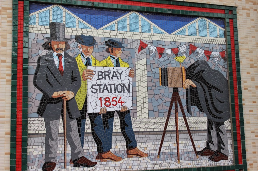 Mosaic decorations at Bray Train Station
