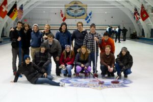 Curling group photo