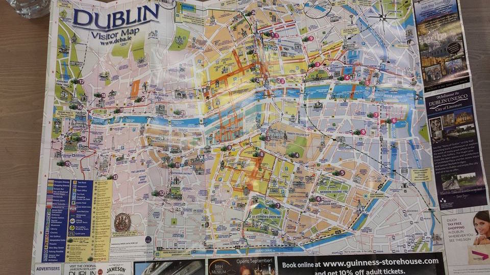 A map of Dublin