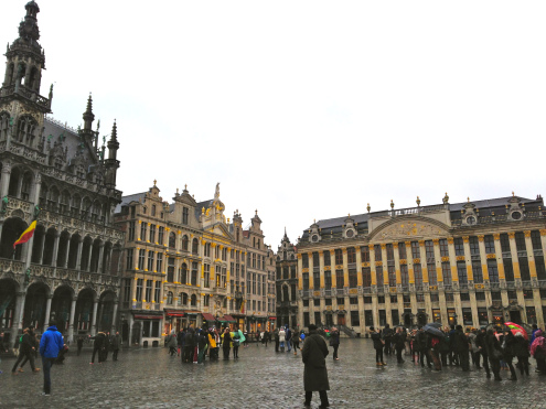 Grande Place in Brussels. Photo credits by Allie Hanson 