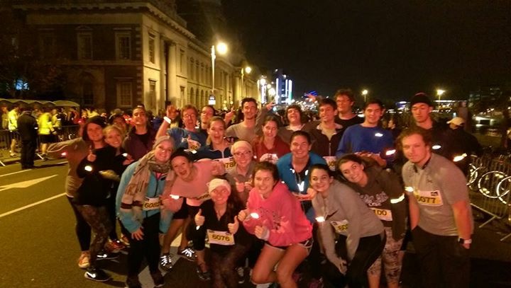 27 Champlain students laced up their running shoes and participated in Run in the Dark Dublin.